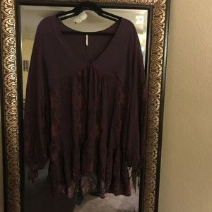 Free People Plum long dress or top